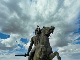 monumento do Alexandre a ótimo dentro Salónica foto