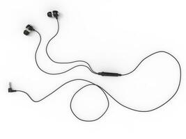 moderno padrão Preto fones de ouvido foto
