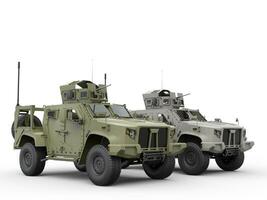 militares todos terreno tático veículos - verde e cinzento foto