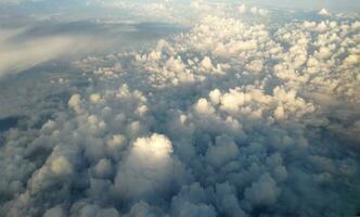 nuvens Como elas estão visto a partir de avião foto