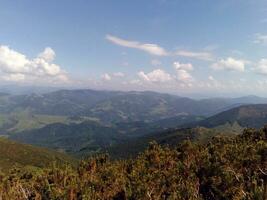 montanhas panorama natural fundo foto