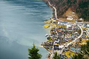 Alto Visão em a Hallstatt dentro Áustria foto