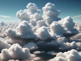 uma ampla nuvem dentro a céu. ai gerado foto