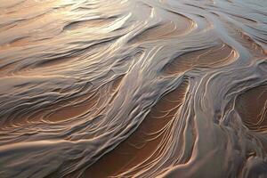 oceano ondas falhando em uma rochoso costa ai gerado foto