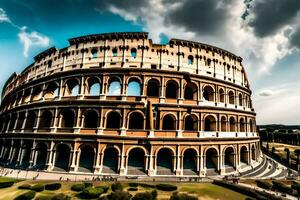 a Coliseu dentro Roma, Itália. gerado por IA foto