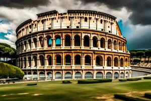 a Coliseu dentro Roma, Itália. gerado por IA foto