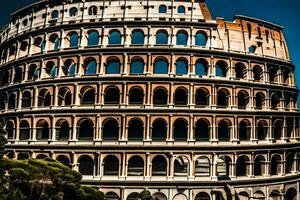 a Coliseu dentro Roma, Itália. gerado por IA foto