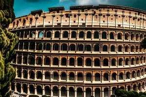 a Coliseu dentro Roma, Itália. gerado por IA foto