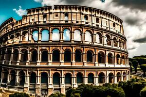 a Coliseu dentro Roma, Itália. gerado por IA foto