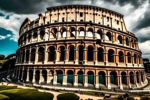 a Coliseu dentro Roma, Itália. gerado por IA foto