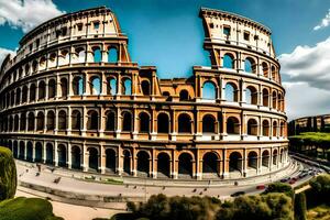 a Coliseu dentro Roma, Itália. gerado por IA foto