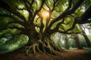 a árvore do vida de James Watson. gerado por IA foto