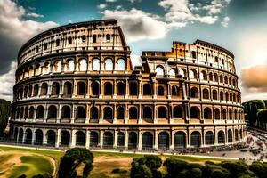 a Coliseu dentro Roma, Itália. gerado por IA foto