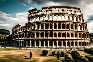 a Coliseu dentro Roma, Itália. gerado por IA foto