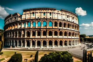 a Coliseu dentro Roma, Itália. gerado por IA foto