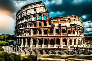 a Coliseu dentro Roma, Itália. gerado por IA foto