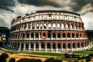 a Coliseu dentro Roma, Itália. gerado por IA foto