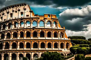 a Coliseu dentro Roma, Itália. gerado por IA foto