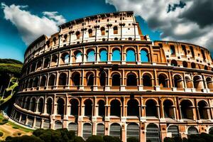 a Coliseu dentro Roma, Itália. gerado por IA foto