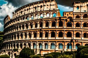 a Coliseu dentro Roma, Itália. gerado por IA foto