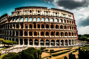 a Coliseu dentro Roma, Itália. gerado por IA foto