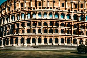 a Coliseu dentro Roma, Itália. gerado por IA foto