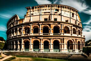 a Coliseu dentro Roma, Itália. gerado por IA foto