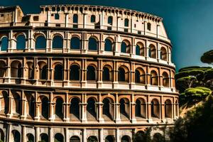 a Coliseu dentro Roma, Itália. gerado por IA foto