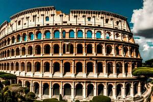 a Coliseu dentro Roma, Itália. gerado por IA foto