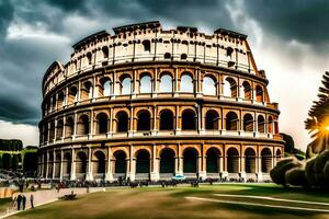 a Coliseu dentro Roma, Itália. gerado por IA foto