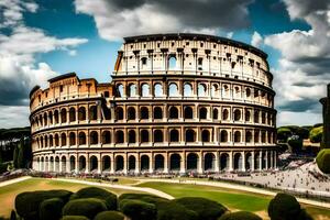 a Coliseu dentro Roma, Itália. gerado por IA foto