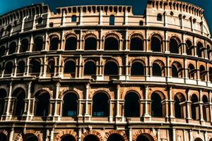 a Coliseu dentro Roma, Itália. gerado por IA foto