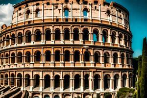 a Coliseu dentro Roma, Itália. gerado por IA foto