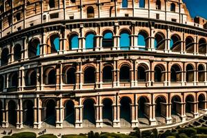 a Coliseu dentro Roma, Itália. gerado por IA foto