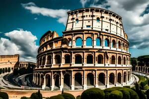 a Coliseu dentro Roma, Itália. gerado por IA foto