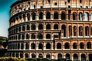 a Coliseu dentro Roma, Itália. gerado por IA foto