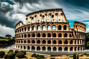 a Coliseu dentro Roma, Itália. gerado por IA foto