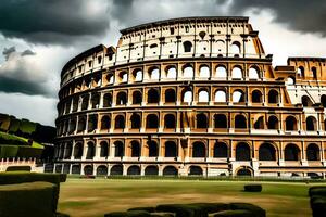 a Coliseu dentro Roma, Itália. gerado por IA foto