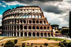 a Coliseu dentro Roma, Itália. gerado por IA foto