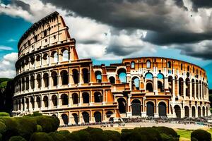 a Coliseu dentro Roma, Itália. gerado por IA foto