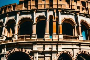 a Coliseu dentro Roma, Itália. gerado por IA foto