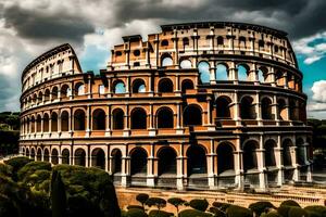 a Coliseu dentro Roma, Itália. gerado por IA foto