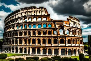 a Coliseu dentro Roma, Itália. gerado por IA foto