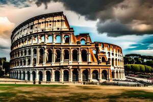 a Coliseu dentro Roma, Itália. gerado por IA foto