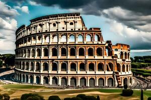 a Coliseu dentro Roma, Itália. gerado por IA foto