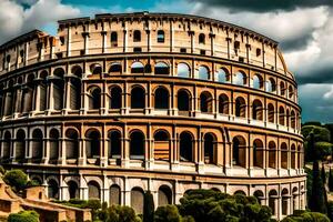 a Coliseu dentro Roma, Itália. gerado por IA foto