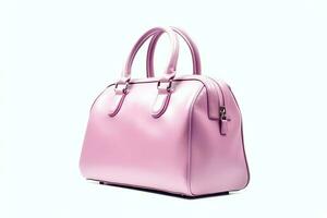 lindo elegância e luxo moda mulheres Bolsa ou bolsa. uma glamour fêmea couro mão fez saco conceito de ai gerado foto