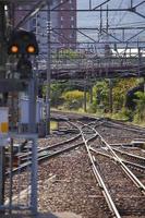 fechar ferrovia para trem em Hokkaido foto