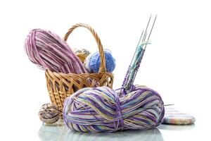 colori tópicos, tricô agulhas e de outros Itens para mão tricô foto