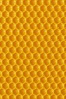 Renderização 3D mel gotejamento e fundo do favo de mel. foto